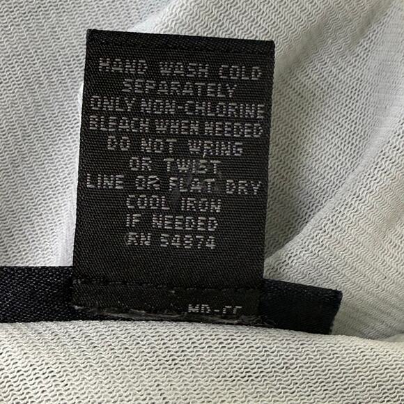 Y2k Gray Silver Sequin Semi Sheer Mesh V Back Neck Top Trashy Party Bimbo L - Picture 4 of 4